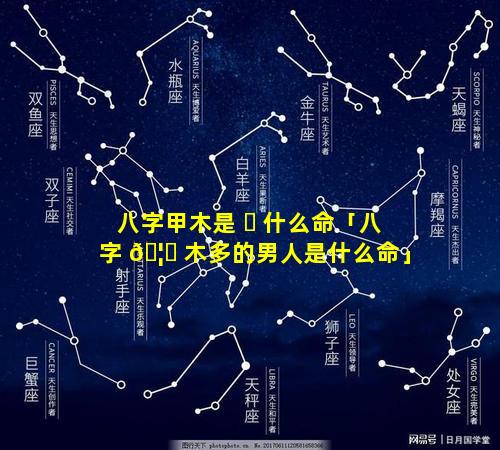 八字甲木是 ☘ 什么命「八字 🦁 木多的男人是什么命」